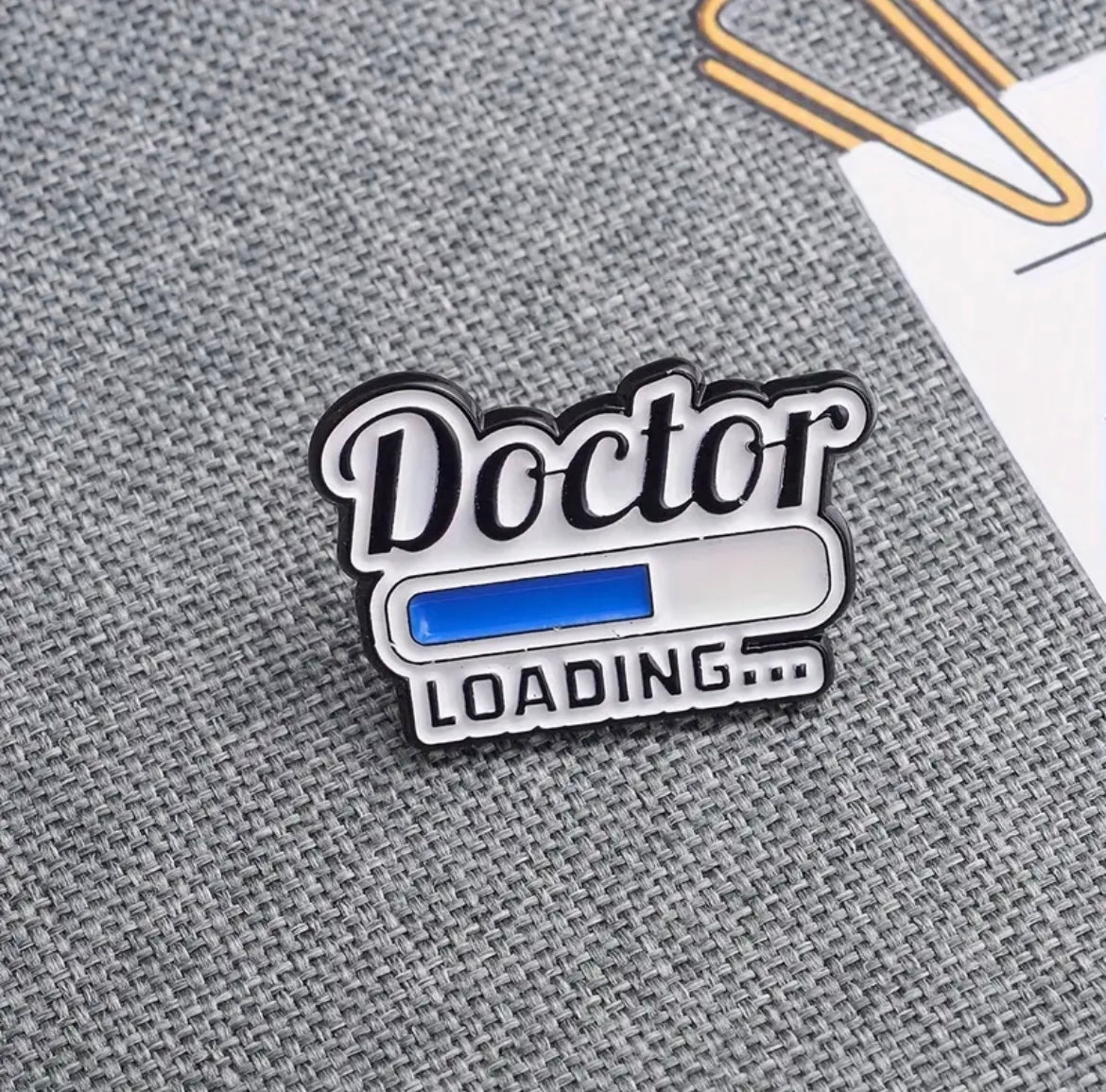 Doctor enamel pin