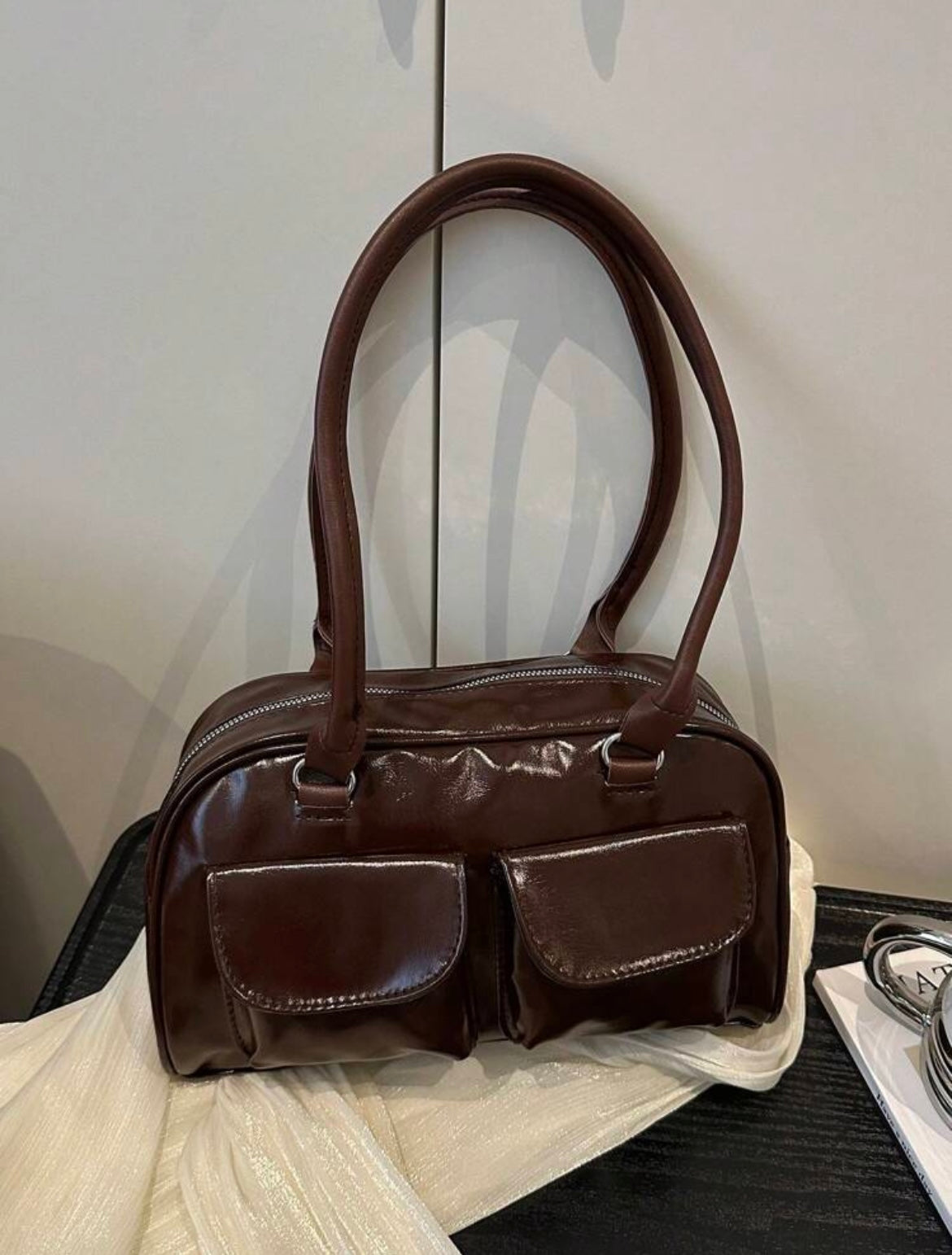 Standoil chubby bag-Chocolate Brown