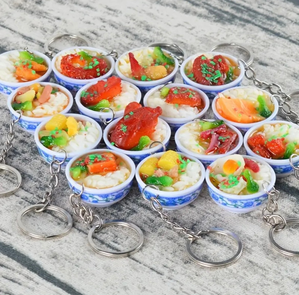 Chinese food keychain