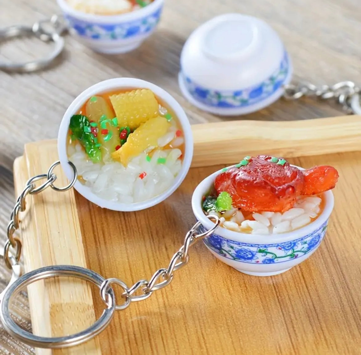 Chinese food keychain