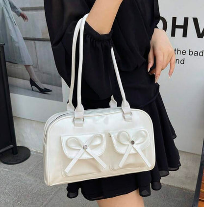 Standoil Chubby Bow Bag-white