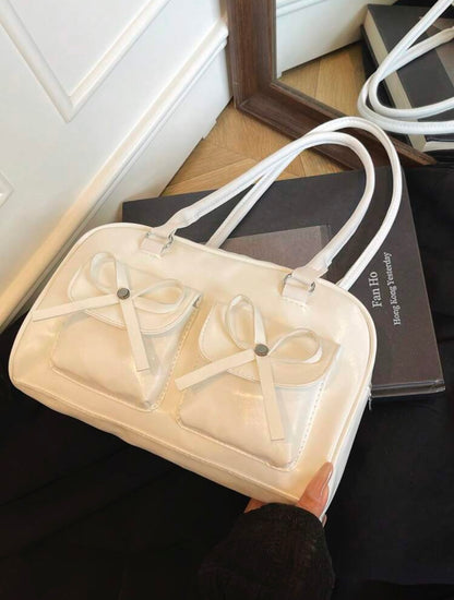 Standoil Chubby Bow Bag-white