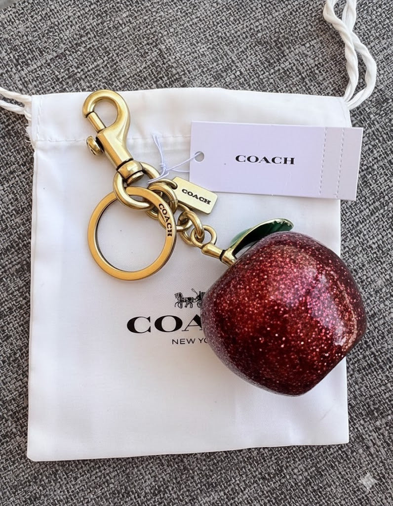 Coach apple charm