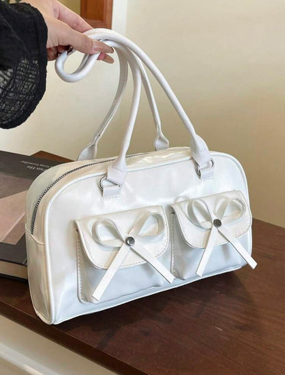 Standoil Chubby Bow Bag-white