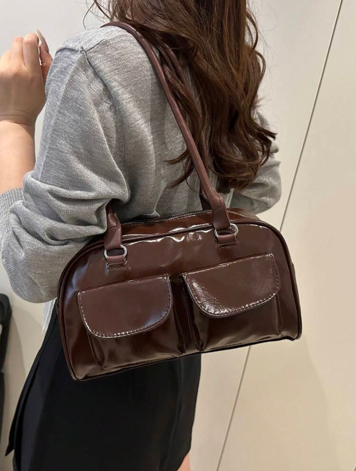 Standoil chubby bag-Chocolate Brown