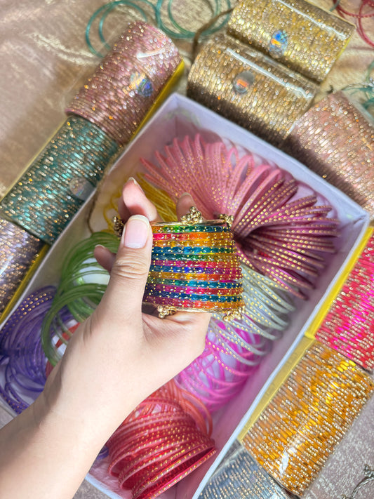 Raindrop kashmiri bangles