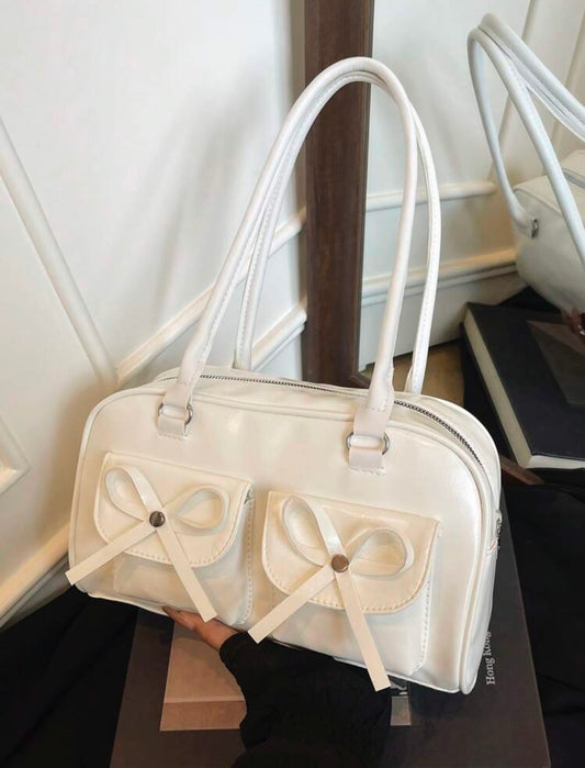 Standoil Chubby Bow Bag-white