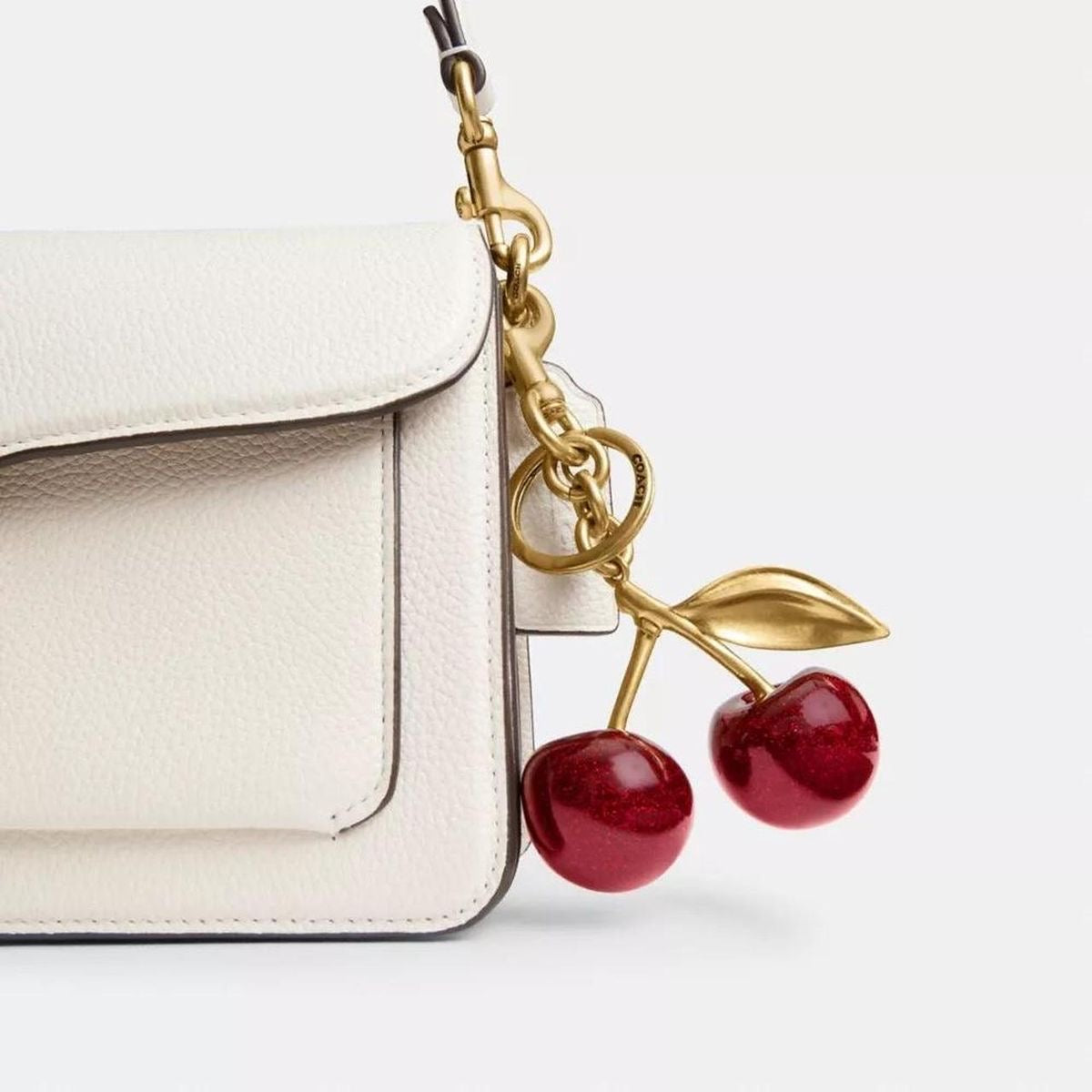 Coach cherry bag charm