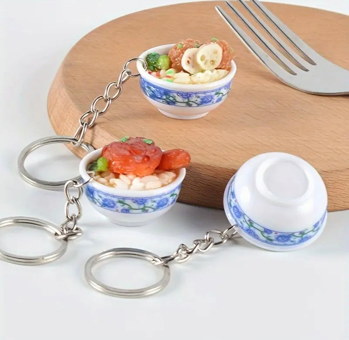 Chinese food keychain