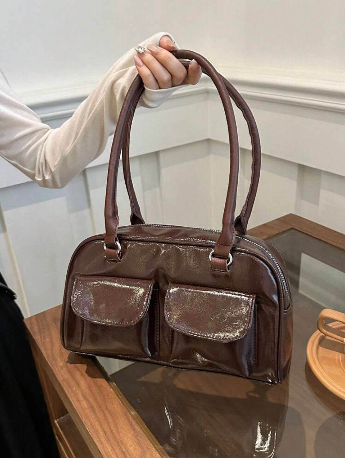 Standoil chubby bag-Chocolate Brown