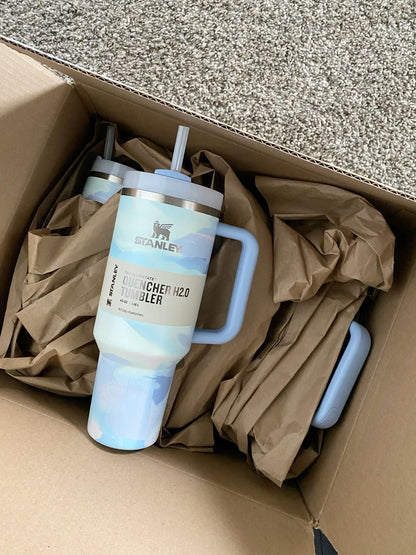 Stanley Cool Serene Brushstroke Quencher H2.0 Flowstate Tumbler